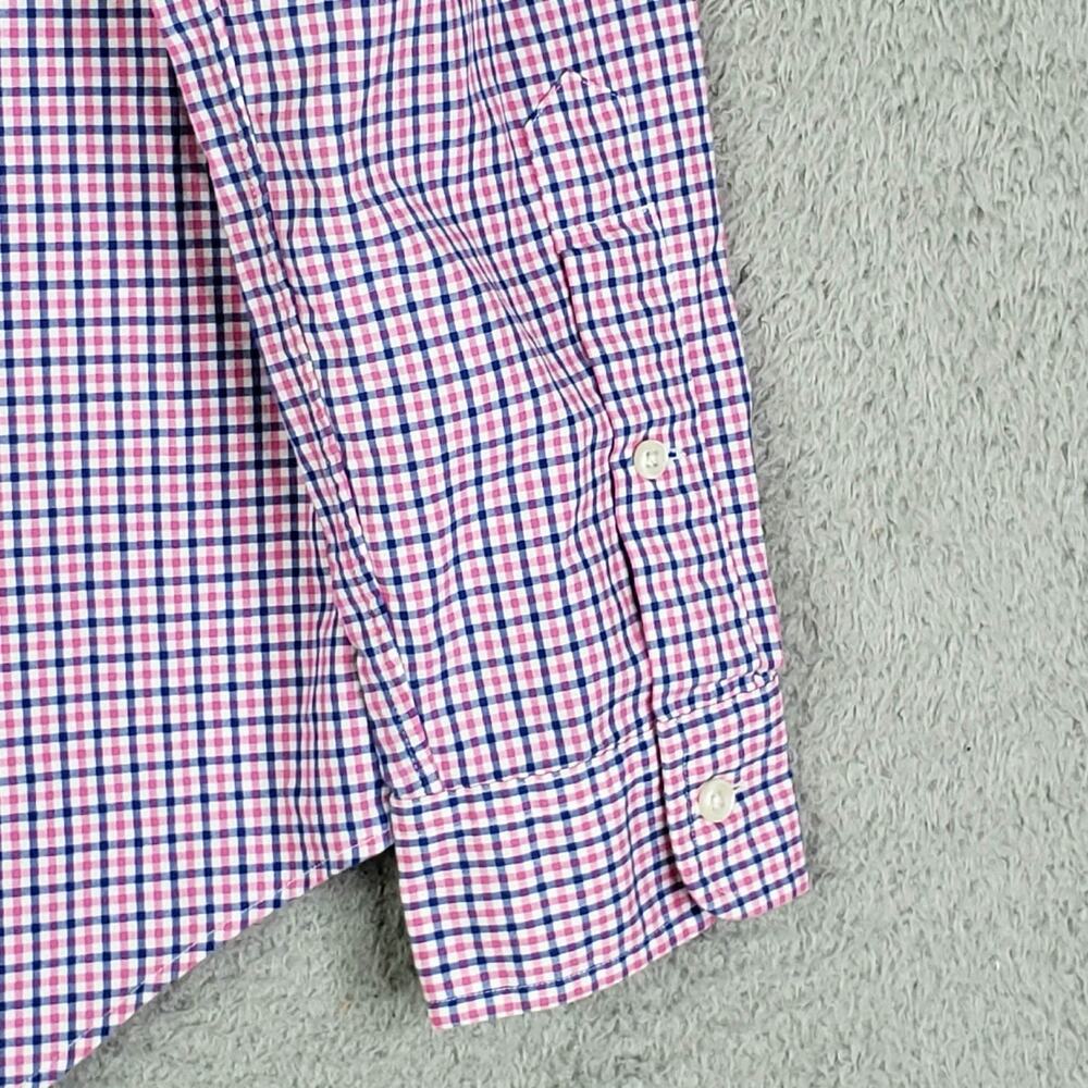 Polo Ralph Lauren Shirt Oxford Button Down Mens Size Medium LS White Pink Plaid - Picture 6 of 11